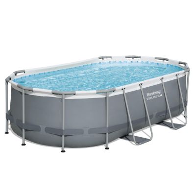 Kit Piscine hors sol tubulaire BESTWAY Steel Pro MAX™ 427 x 250 x 100 cm Ovale Avec filtre a cartouche 1 cartouche et - vue 3