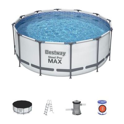 Piscine tubulaire Steel Pro Max ronde 3,66 x 1,22 m - Bestway