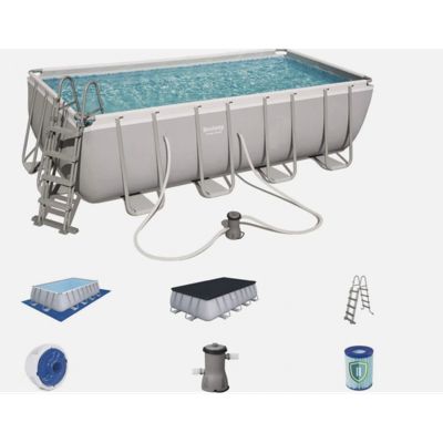 BESTWAY Piscine Rectangulaire Power Steel 488 x 244 x 122 cm - vue 4