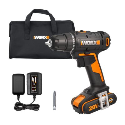 Tournevis sans fil Worx WX100 20 volts avec couple de 30 Nm et mandrin de 10 mm pour le perçage et le vissage