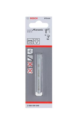 Foret carrelage x1 dimensions Ø.6 x .66 mm emmanchement Universel Bosch - vue 2