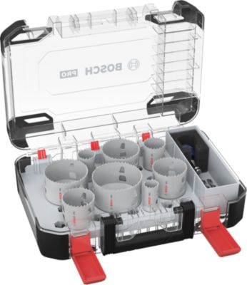 Coffret de 8 scies trépans PC Plus Diam 25 à 86 mm multi matériaux - BOSCH - 2608594430