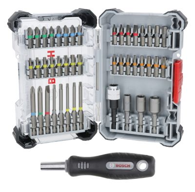 Coffret de vissage 44 pièces embouts 25 mm poignée magnétique BOSCH 2607017733 - vue 2