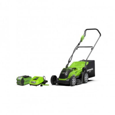 Greenworks 40V Tondeuse à Gazon Sans Fil pour Pelouses Jusqu'à 500 m² Largeur de Coupe de 35 cm Sac de SANS Batterie 40V Ni Chargeur Garantie G40LM35K2 - vue 4
