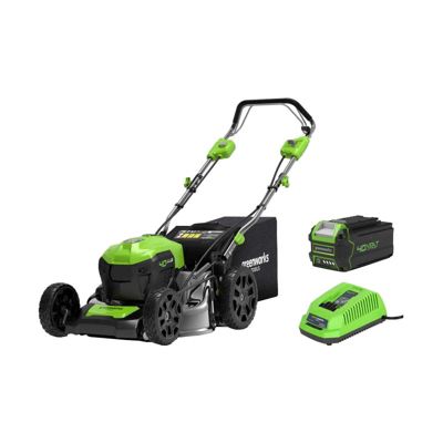 Greenworks 40V Tondeuse à Gazon Sans Fil pour Pelouses Jusqu'à 500 m² Largeur de Coupe de 35 cm Sac de SANS Batterie 40V Ni Chargeur Garantie G40LM35K2 - vue 5
