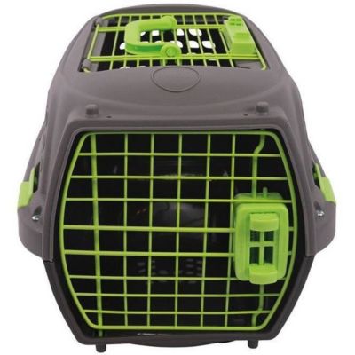 M PETS ECO GIRO Caisse de Transport Chien Grise Plastique M