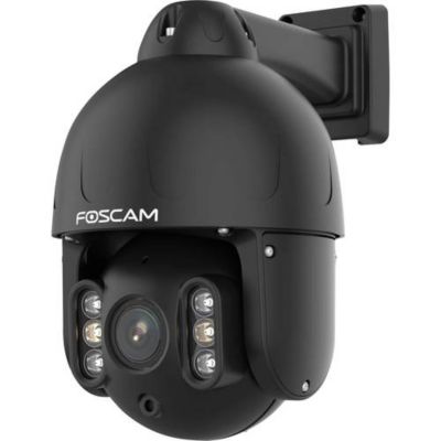 SD8EP Foscam caméra dôme PTZ 8 MP 4K PoE, noir, zoom optique 4x, IP66