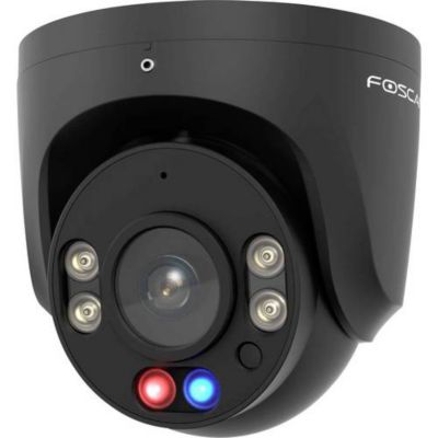 Foscam W5EP caméra dôme IP 5 MP PoE noir, vision nocturne, détection intelligente