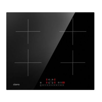 CIARRA Plaque Induction 4 Foyers 4 Boosters Minuterie Auto Stop Sécurité enfants 59 * P 52 CD4BBIH