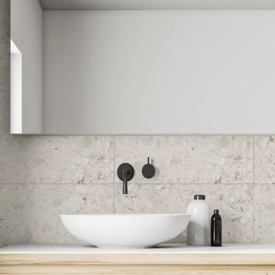 7 dalles murales PVC effet terrazo gris mat L.75 x l.45 cm x Ép.3,6 mm Dumaplast Inspiro Glow