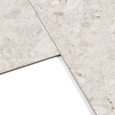 7 dalles murales PVC effet terrazo gris mat L.75 x l.45 cm x Ép.3,6 mm Dumaplast Inspiro Glow