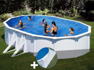 Pack Piscine ronde acier Ø4 x H: 1 22m + Robot à batterie rechargeable - vue 8