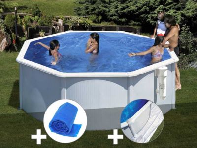 Pack Piscine ronde acier Ø4 x H: 1 22m + Robot à batterie rechargeable - vue 7