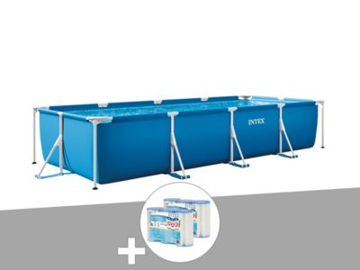 Piscine tubulaire rectangulaire 300 x 200 x 075 + 6 cartouches Intex - vue 2