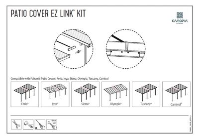 Kit de connexion blanc pour pergolas Canopia by Palram