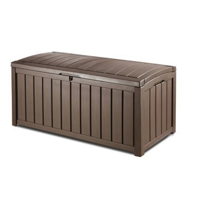 Coffre de jardin résine Blooma Utah marron 390L
