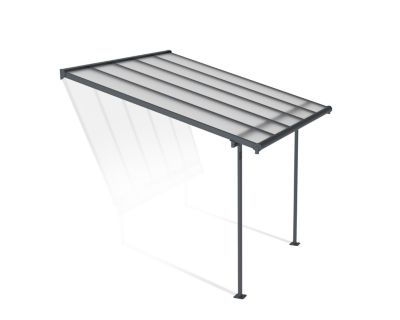 Pergola adossée Sierra Palram Canopia aluminium gris 3 x 3 cm