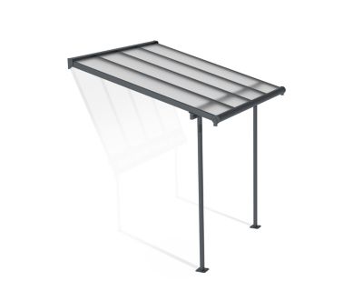 Pergola adossée Sierra Palram Canopia aluminium gris 2.2 x 2.3 cm