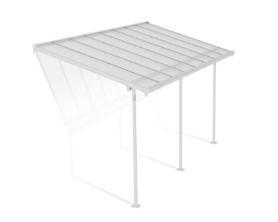 Pergola adossée Sierra Palram Canopia aluminium blanc 2.2 x 4.5 cm