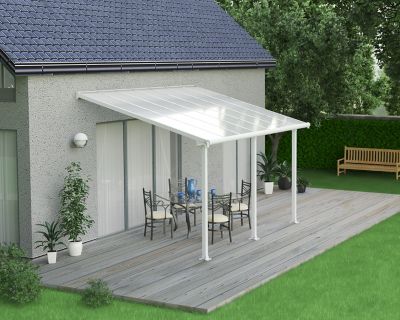Pergola adossée Olympia 3 x 4,25m blanc