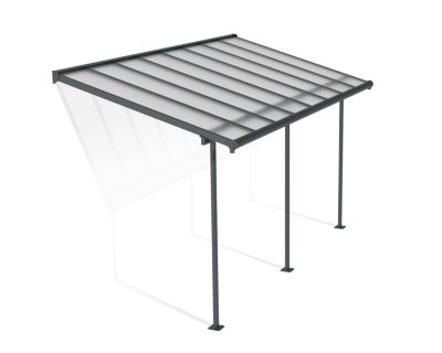 Pergola adossée Sierra Palram Canopia aluminium gris 2.2 x 4.5 cm