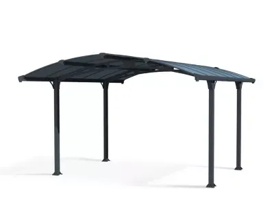 Carport Arcadia 3.59 x 4.35m Canopia Aluminium et polycarbonate