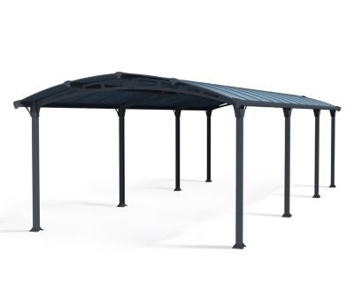 Carport aluminium 2 voitures 3.59 x 8.63m Canopia Arcadia 8500