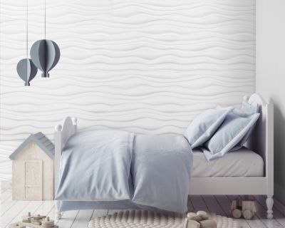 Panneau mural PVC 3D Dune blanc 61 x 61 cm