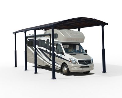Carport en aluminium 3.59 x 8.63m Hauteur Réglable Canopia Arcadia Alpine 8500