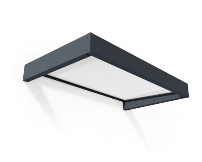 Auvent acrylique et alu Sophia 160 x 95 cm