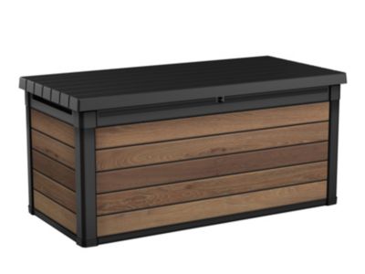 Coffre de jardin WALNUT Signature en résine effet bois - coloris noyer - 570L - KETER