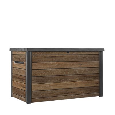 Coffre de rangement en résine Ontario Walnut coloris noyer 870L Keter