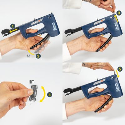 Agrafeuse/Cloueuse manuelle Rapid MS4.1 avec projectiles