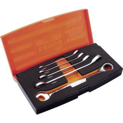 Jeu de clés à cliquet BAHCO 1RMS5 8 10 13 17 19 mm Mixte Outils de qualité