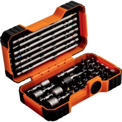 Bahco 59S35BC Jeu dembouts 35 pièces vis à fente cruciforme Phillips vis Pozidriv hexagonal 6 pans extérieurs TX