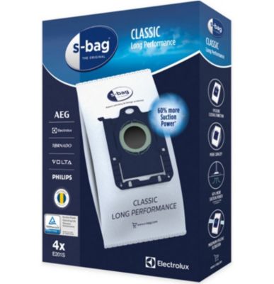 Lot de 4 sacs pour aspirateur Electrolux E201S s-bag