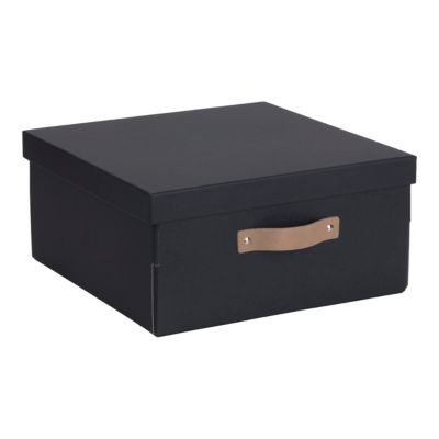 Cube de rangement Mixxit carré de 31 cm gris anthracite