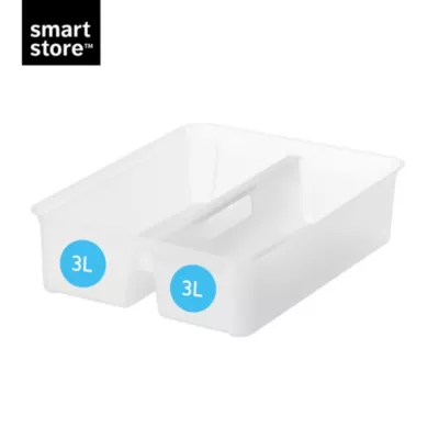 Compartiment 2 x 3L pour boîte de rangement SmartStore Classic Orthex L. 29 cm x P. 38 cm transparen