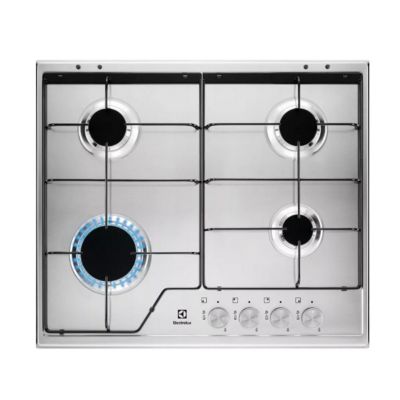 Table de cuisson à gaz 60cm 4 feux Electrolux KGS6424SX série 600