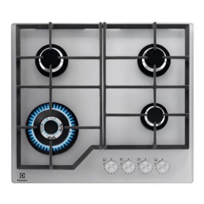 ELECTROLUX Table de cuisson gaz 4 foyers verre trempé KGG64362S - vue 6