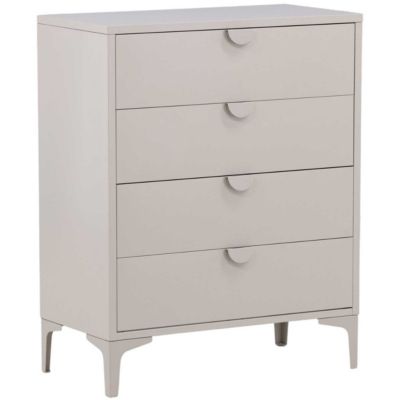 Commode 4 tiroirs en métal beige Piring