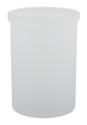 Gobelet pour salle de bains en verre blanc, Misty Spirella