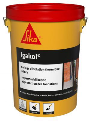 Pâte bitumineuse Sika Igakol 25 kg noir