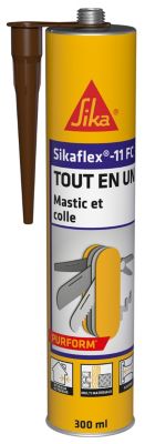 Mastic colle tout en un Sikaflex 11FC, Marron