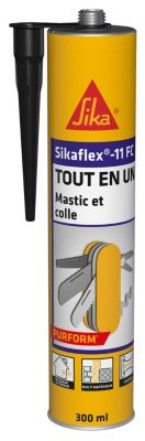 Mastic colle tout en un Sikaflex 11FC, Noir - Sika
