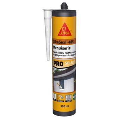 Mastic silicone Menuiserie SikaSeal 185 Anthracite 300ml - Sika