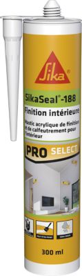 Mastic de finition pour intérieur SikaSeal188 blanc 300ml