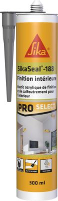 Mastic de finition pour intérieur SikaSeal 188 gris 300ml - Sika