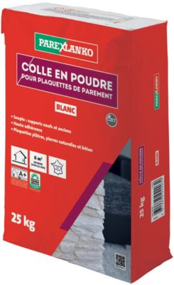 Colle pour plaquettes de parement intérieur blanc Parexlanko poudre 25kg