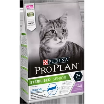 Croquettes pour chat Pro Plan Sterilised Senior Longevis riche en dinde 3kg